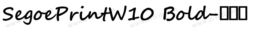 SegoePrintW10 Bold字体转换
